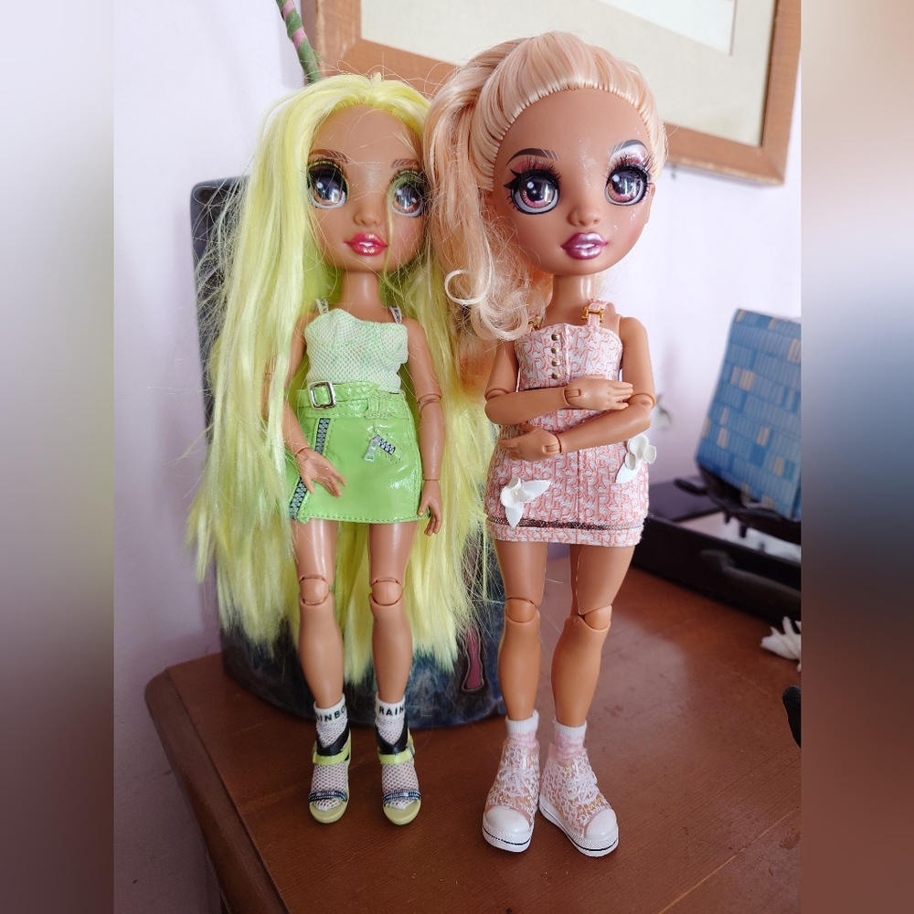 LOT Rainbow High Karma Nichols Doll & Georgia Peach Doll